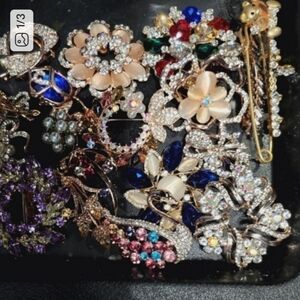 20 Pc Brooch Set For